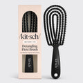 Haze Blue Detangling Flexi Brush - Black Detangling Flexi Brush