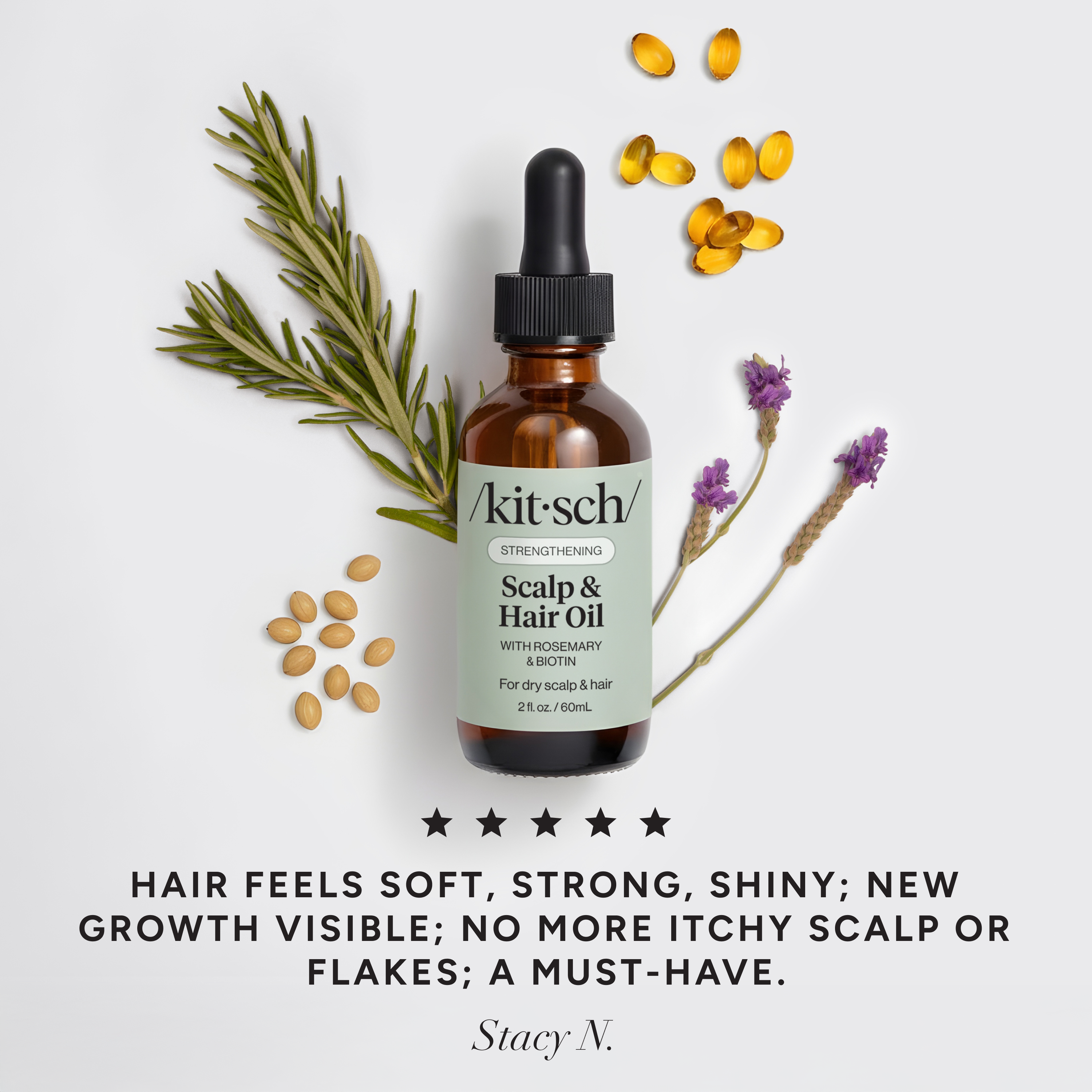 Strengthening Rosemary & Biotin Scalp & Hair Oil 3 Pack