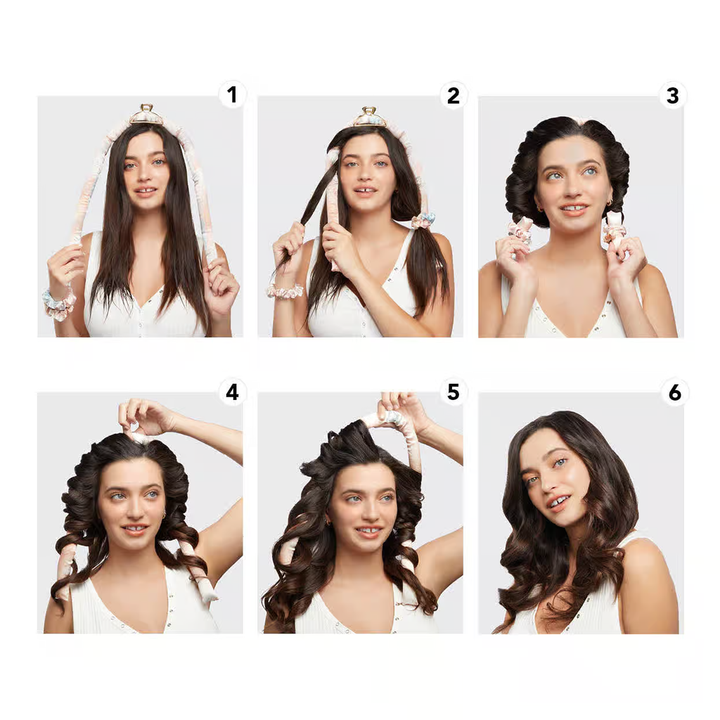 Satin Heatless Curling Set + Leave-In Conditioner Bundle